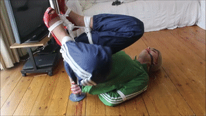 www.naughtynina.net - Rainwear Bondage Poletie thumbnail